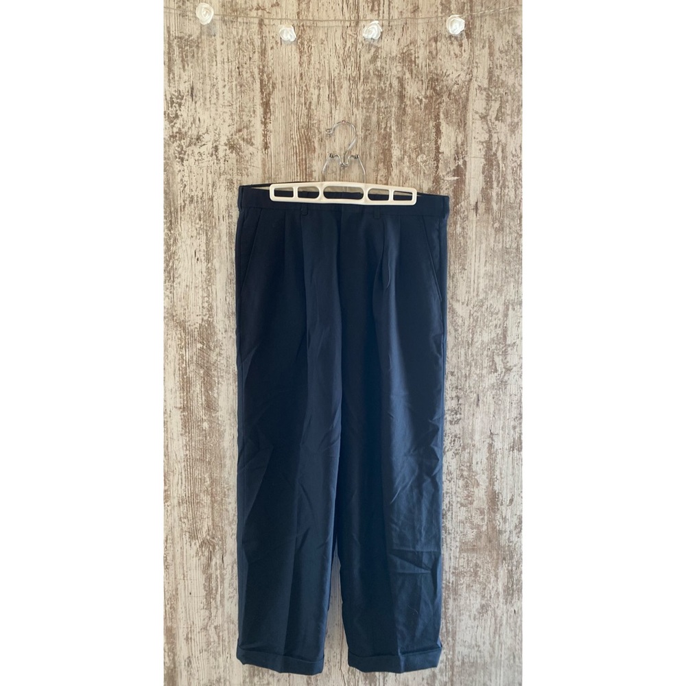 Easy Care navy blue dress pants